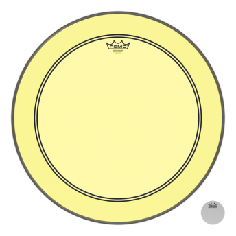 Remo P3-1324-CT-YE 24" Colortone PS3 Powerstroke 3 Yellow Drum Head Skin