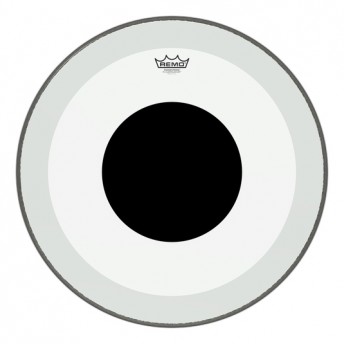 Remo P3-1324-10 24" PS3 Powerstroke 3 Black Dot Clear Drum Head Skin