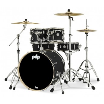 PDP Concept Maple Satin Black Finishply 5pce Kit with Hardware