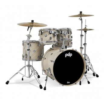 PDP Concept Maple Twisted Ivory 22" 5 piece drum kit with hardware!