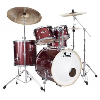 Pearl Export EXX Fusion Drum Kit 20" Shell Set - Black Cherry Glitter PDEXX704NP/C-705-SHELL-PACK