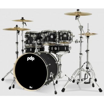 PDP CM7 Concept Maple Series 7-Piece Satin Black Finish Ply w/ Hardware
