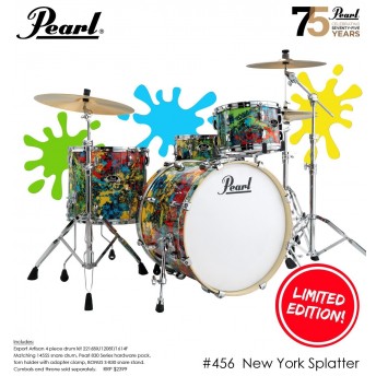  Pearl EXX Artisan 22" Fusion Plus 4pce Kit w/ Hardware - New York Splatter
