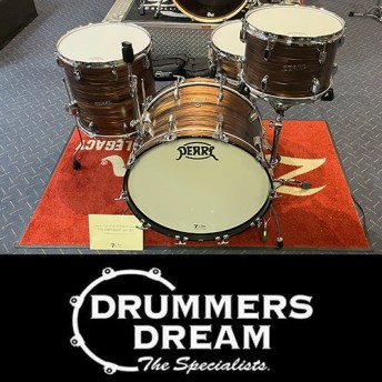 Pearl 75th Anniversary President Series Phenolic 3 Piece Drum Shell Pack With Matching Snare Matte Bronze Oyster