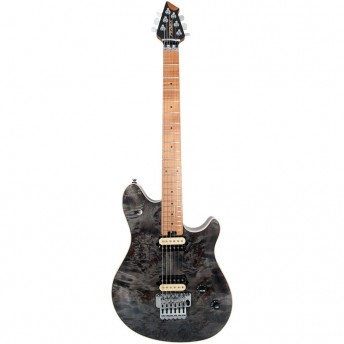Peavey HP-2 Series Electric Guitar in Poplar Burl Transparent Black Finish