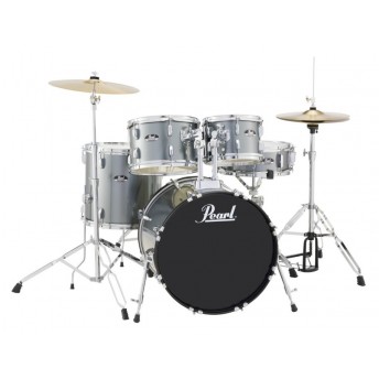 Pearl Roadshow 20" 5 Piece Fusion Drum Kit with Hardware and Cymbals Charcoal Metallic
