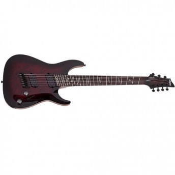 Schecter SCH2462 Omen Elite-7 Multiscale Electric Guitar Black Cherry