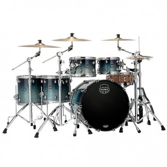 Mapex Saturn Studioease Fast 5 Piece Drum Kit Shell Set - Teal Blue Fade (RJ)