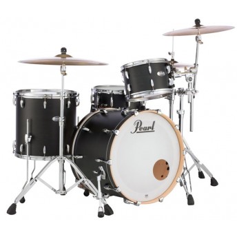 Pearl Masters Maple Reserve 3 Piece Shell Pack - Matte Black Mist