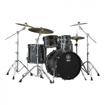 Yamaha Live Custom Hybrid Oak 5-Piece Euro Drum Kit w/ HW880 Hardware - Uzu Charcoal Burst